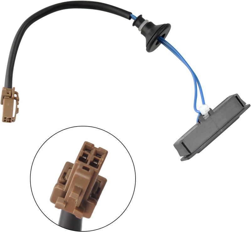 E-Vniko Rear Trunk Lid Release Switch Compatible for Infiniti M35H Nissan Altima Murano Versa Replace Tailgate Open Button Switch Black 25380-ED000 - Image 4